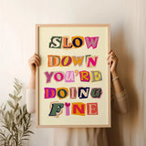 Simple Trendy Text Printing Poster
