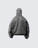 Classic Washed Gray Balaclava Ninja Sweetshirt