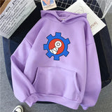 Vibrant Yellow Anime Skater Hoodie