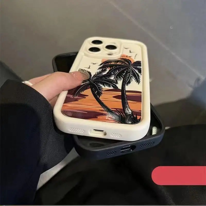 Tree Summer Style Painting iPhone Case