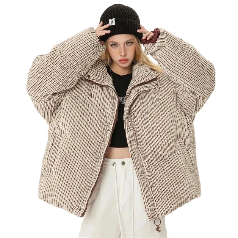 Bamboo Woolen Cotton Padded Puffer Jacket