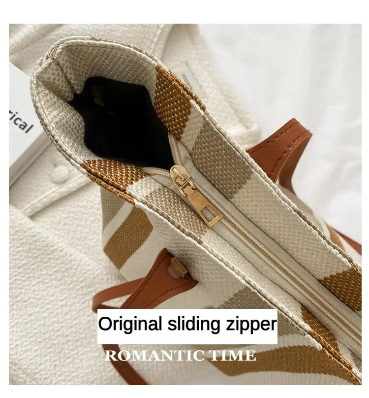 Stripped Women's Shoulder Bag