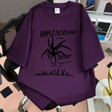 Spider Printed Summer Trendy Couple T-Shirt