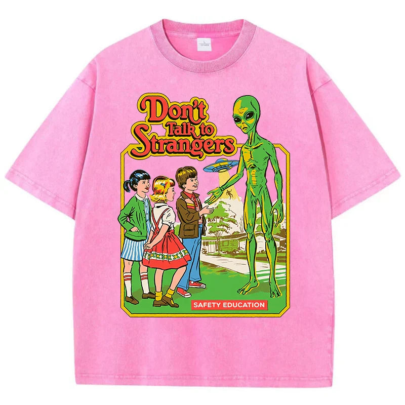 Alien Cartoon Casual T-shirt