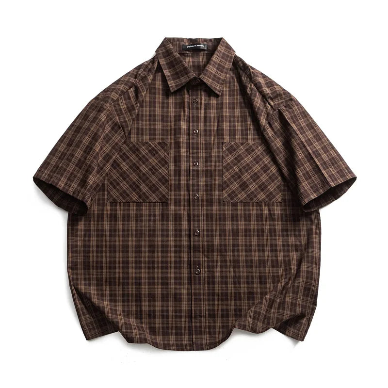 Plaid Pure Cotton Loose Casual Shirt