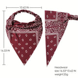 Summer Concert Paisley Elastic Headbands