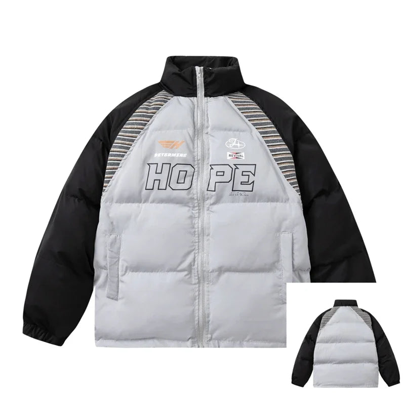 Hope Patchwork Winter Puffer Jacket