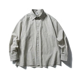 Oversized Plaid Lapel Casual Shirt