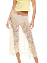 Soft Girl Transparent Lace Skirt