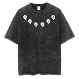 Retro Washed Dotted Graphic T-Shirt