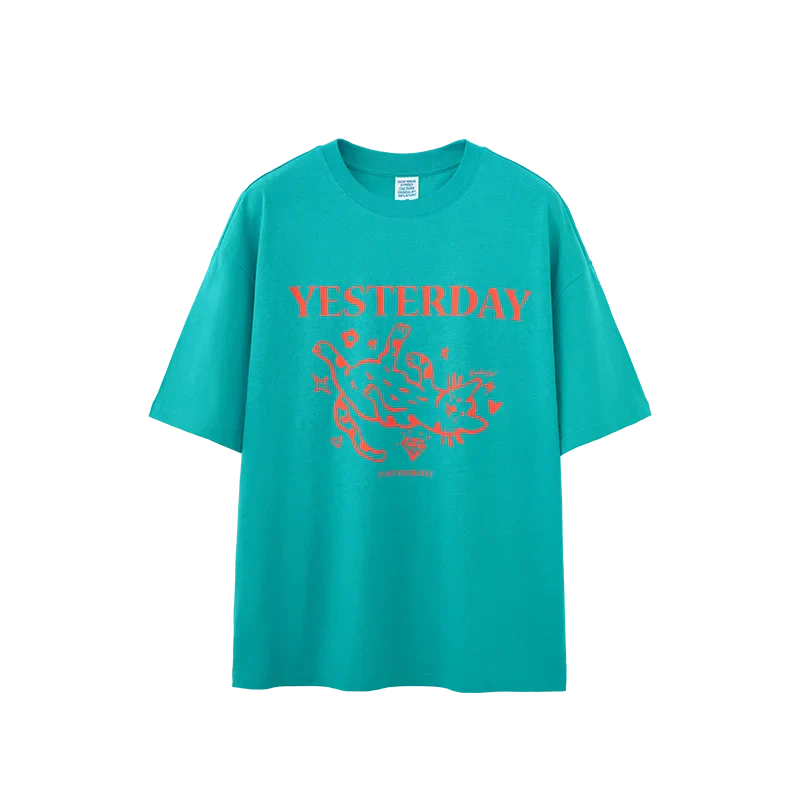 Gestern Cat Print T-Shirt