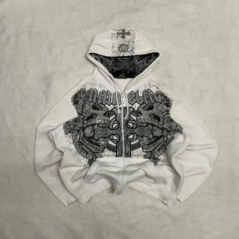 Y2K Flux Tribial Oversized Hoodie