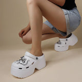 Cyberpunk Women's Shiny Platform Crocs