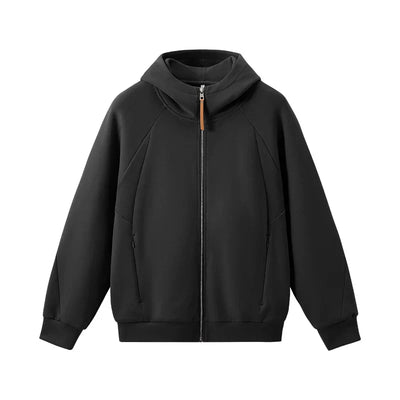 Leichter Kapuzenpullover mit Reißverschluss für den Herbst