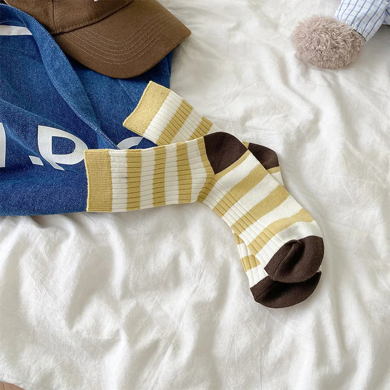 Korean Style Thick Mid-tube Socks