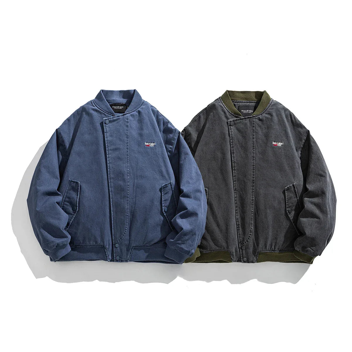 Solid Color Japanese Denim Jacket