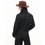 Cowgirl Black Denim Two-Piece Set