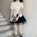 Blusas delgadas japonesas Kawaii