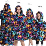 Family Oversize Sherpa Blanket Hoodie