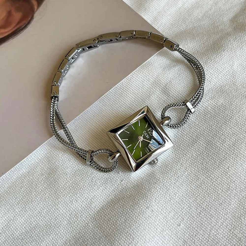Square Woman Simple Bracelet Watch