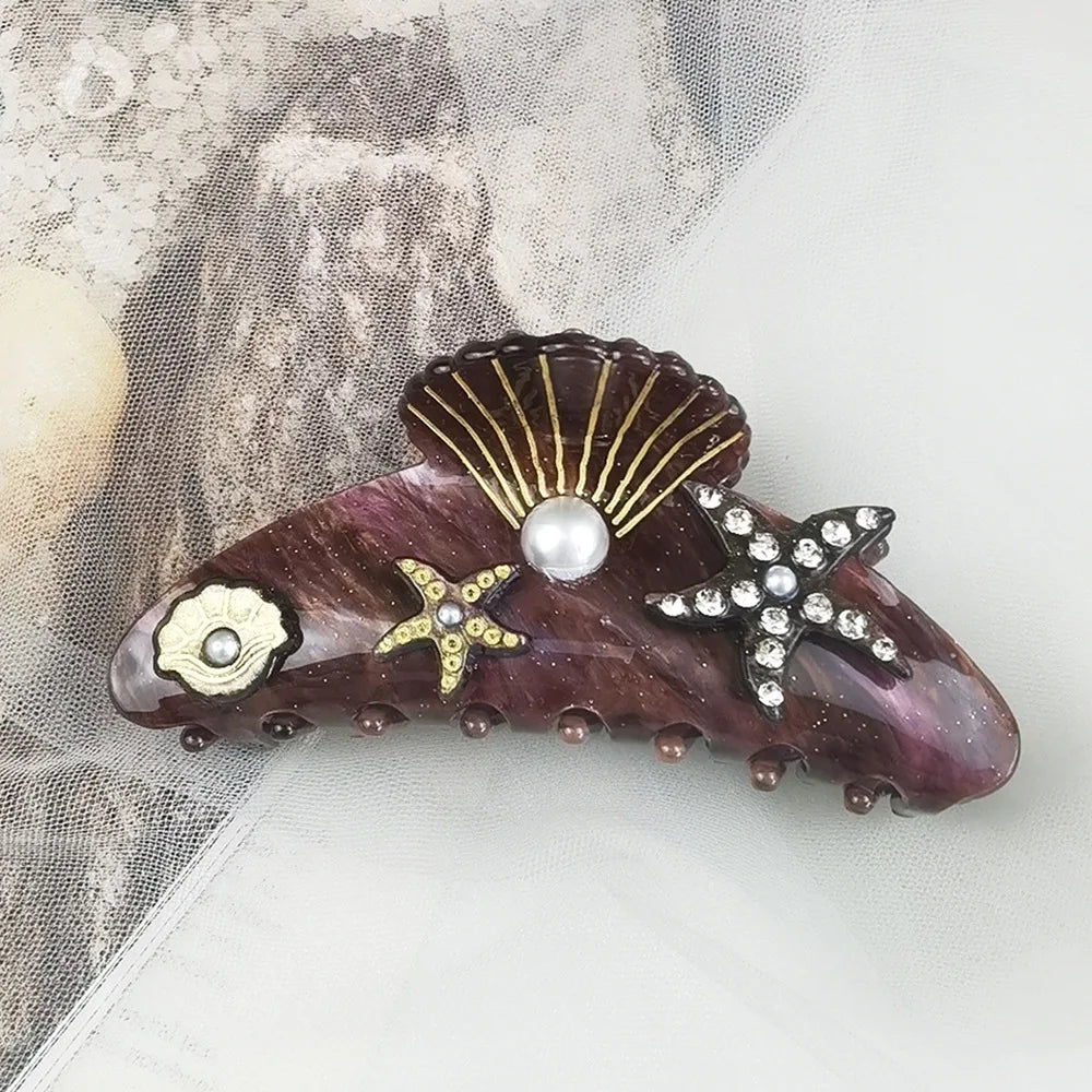 Y2K Claw Shell Starfish Hair Claw
