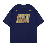 Loose Fit Letter Embroidery T-Shirt