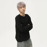 Solid Color Casual Mens Long T-Shirt