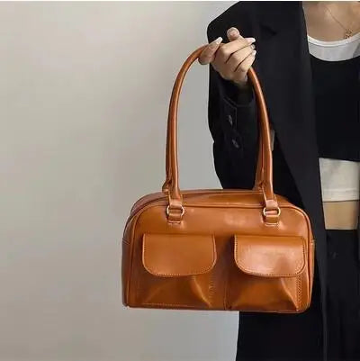 Bolso de hombro Y2K con doble bolsillo