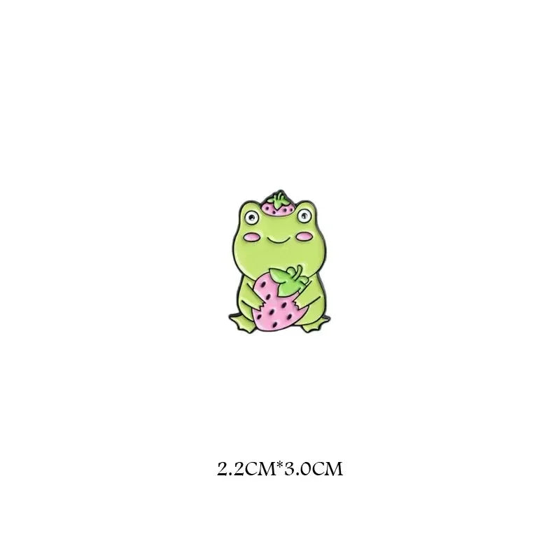 Middle Finger Frog Alloy Brooch
