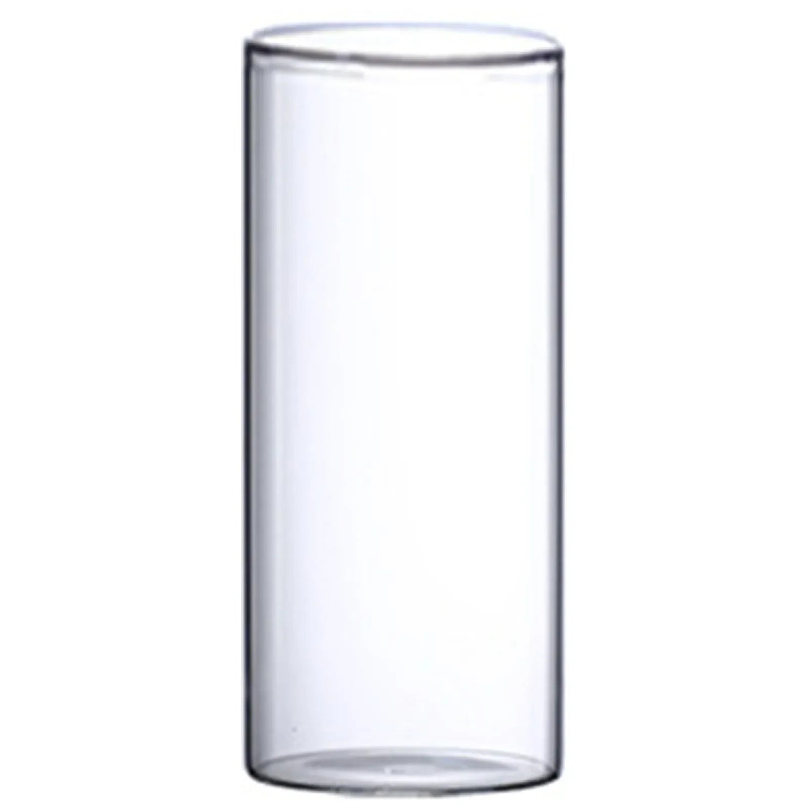 Vintage Minimalist Glass Vase Cylinder Flower