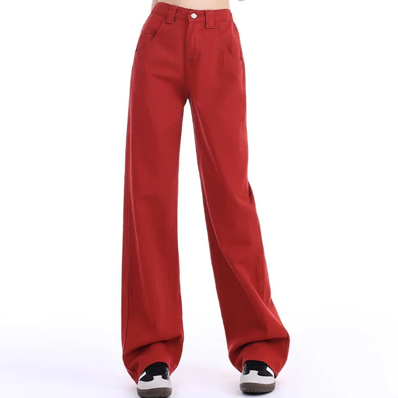 High Waist Wide Leg Women's Jeans