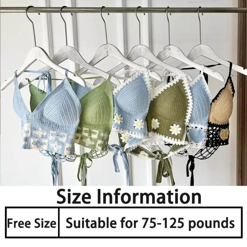 Beach Wear Top Handmade Knitted Crochet