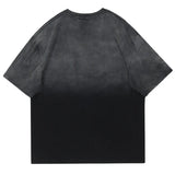 Camiseta Tie Dye con Letras Bordadas Lavadas