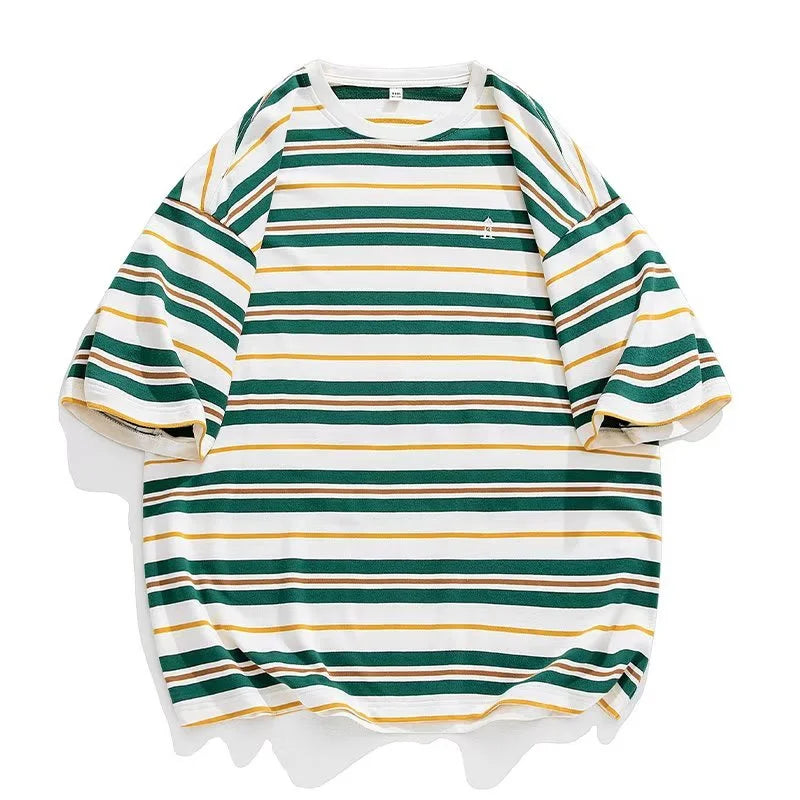 Y2K Oversized Striped Tee