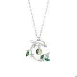 Silver Forest Green Accessory Set