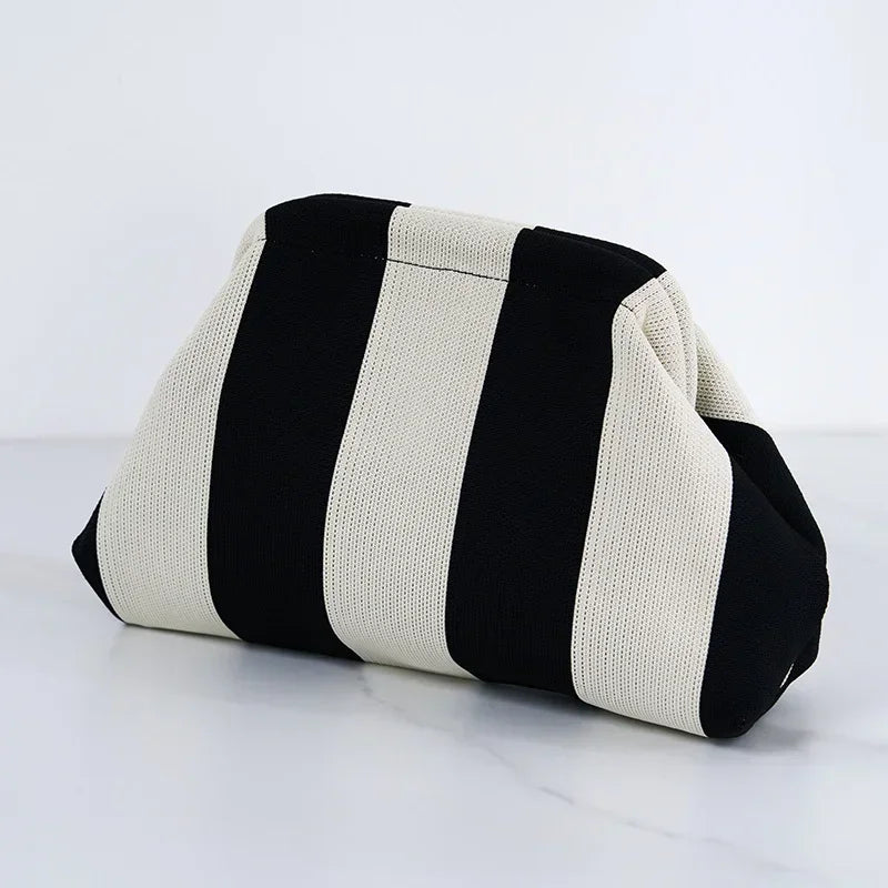 Handmade Knitted Women Beach Clutch Handbag