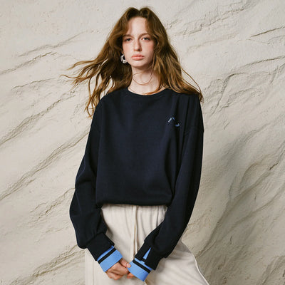 Dropped Shoulder Fleece Sweatshirt