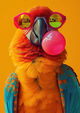 Colorful Funny Animal Blowing Posters
