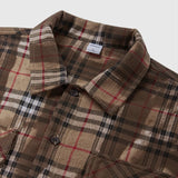 Y2k Plaid Washed Long Sleeve Shirt
