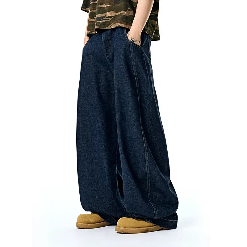 Retro Oversized Denim Wide Leg Jeans