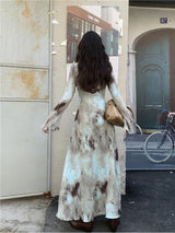 Grunge Tie Dye Maxi Dress