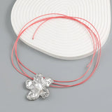 Collares Vintage de Flores de Metal