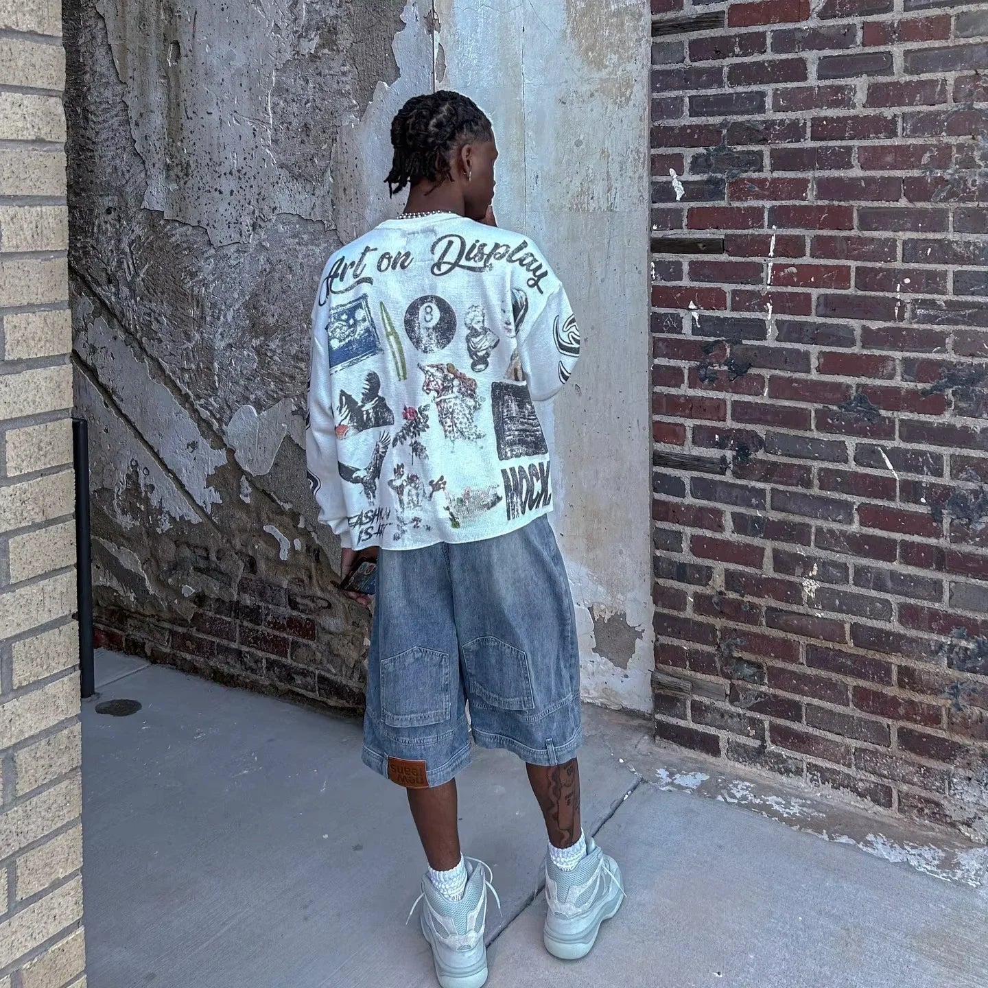 Y2K Graphic Print Graphitti Sweatshirt