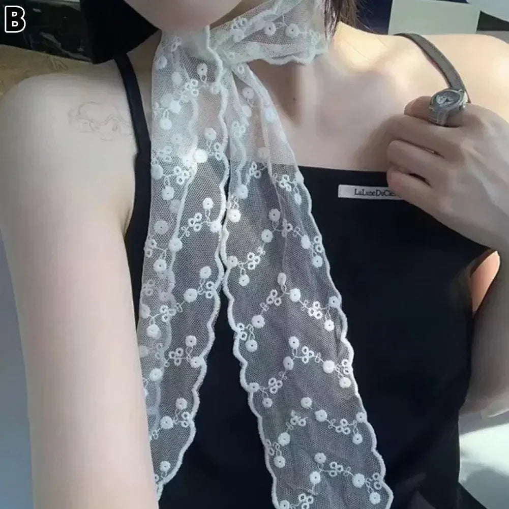 Bow Soft Girl Headscarf