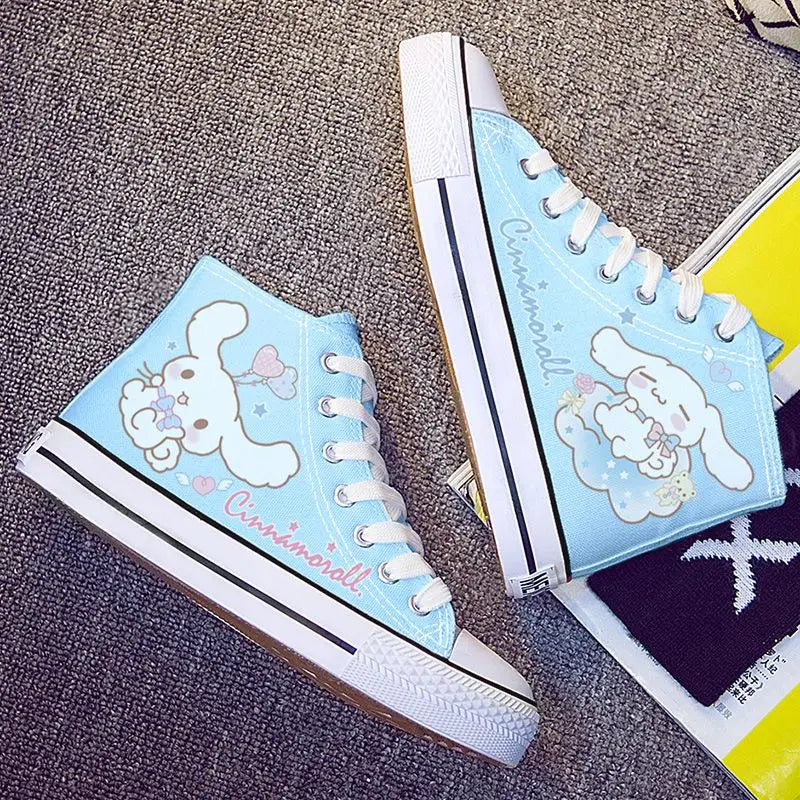 Kitty Lace Up Canvas Shoes