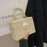 Summer Box Straw Handbag