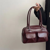 Bolso de hombro Y2K con doble bolsillo