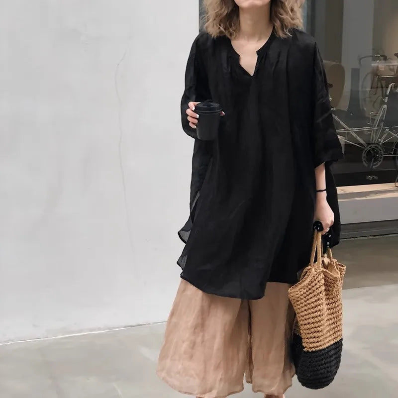 Old Money Loose Blouse Women Shirts