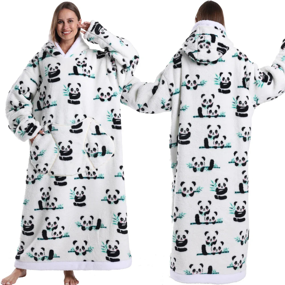 Cartoon Tragbare Homewear Pyjama-Decke