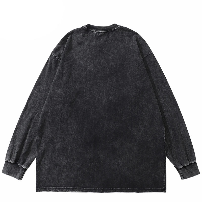 Plain Long-sleeved Blank T-shirt